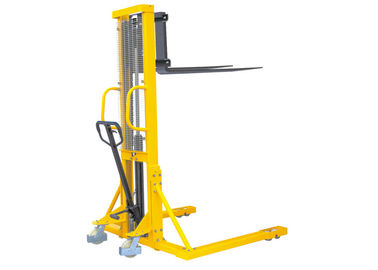 Ręczny wózek paletowy o wydajności 0,5 ton z regulowanymi widłami w kolorze żółtym